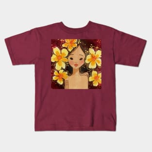 Yellow Blossoms Kids T-Shirt